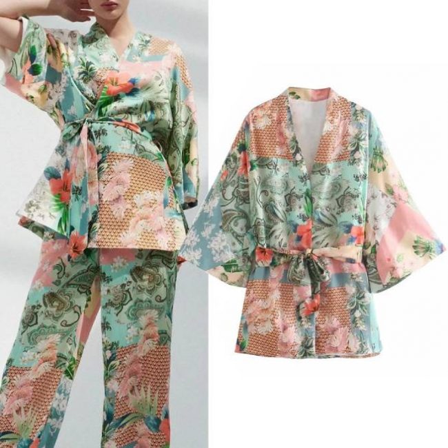 Kimono Estampado Patchwork ALIEXPRESS