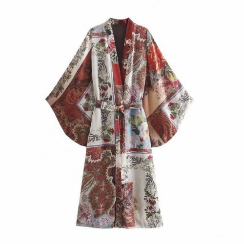 Kimono Estampado Patchwork Multicolor ALIEXPRESS