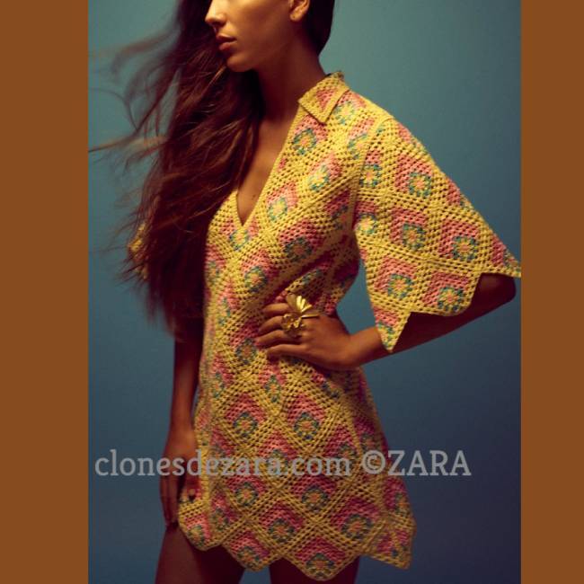 Vestido Punto Crochet Limited Edition ZARA