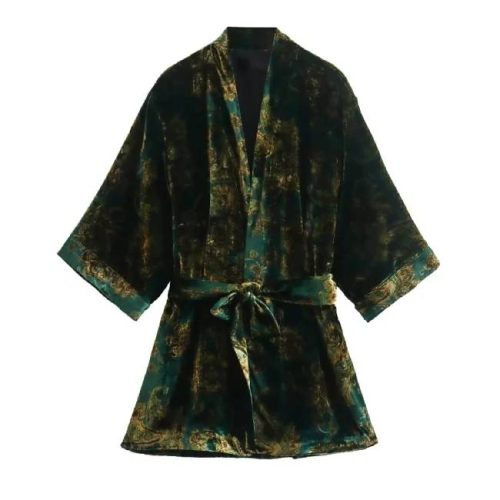 Kimono Terciopelo Cinturón ALIEXPRESS